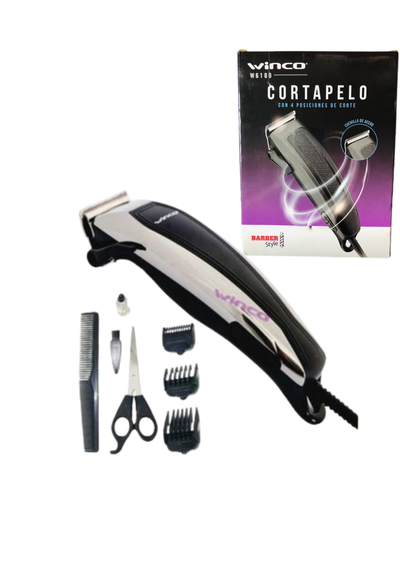 CORTAPELO, BARBA PATILLA ELECTRICA + ACCESORIO WINCO BABER STYLE