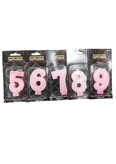 Vela de numeros 7cm