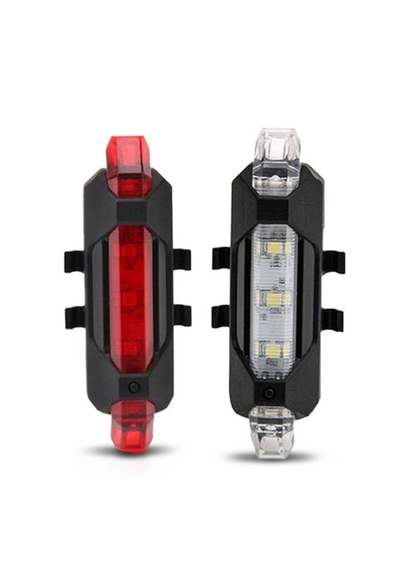 PAR DE LUCES PARA BICICLETA RECARGABLES BLANCA Y  ROJA