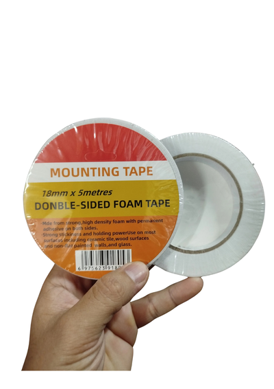 Cinta Doble Faz Montaje Bifaz Mounting 18mm X 5 Mt