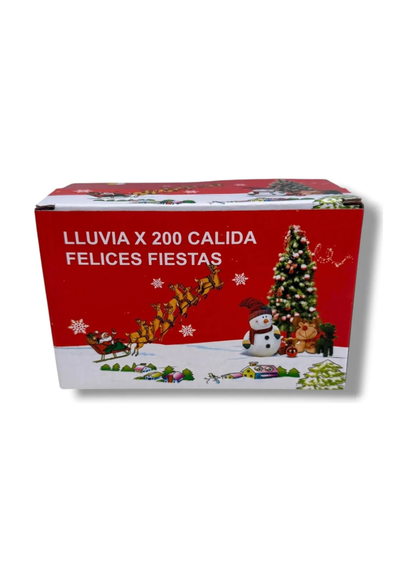 CORTINA 3x3m 240 LED BLANCO calido