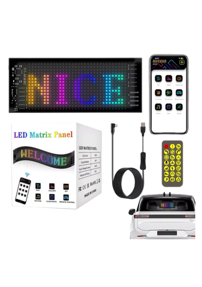 Cartel programable flexible multicolor