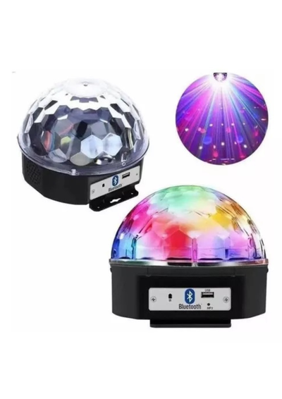 MEDIA ESFERA LED MULTICOLOR CON PARLANTE
