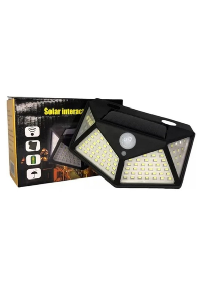 Reflector Solar 100 Led Luz Exterior