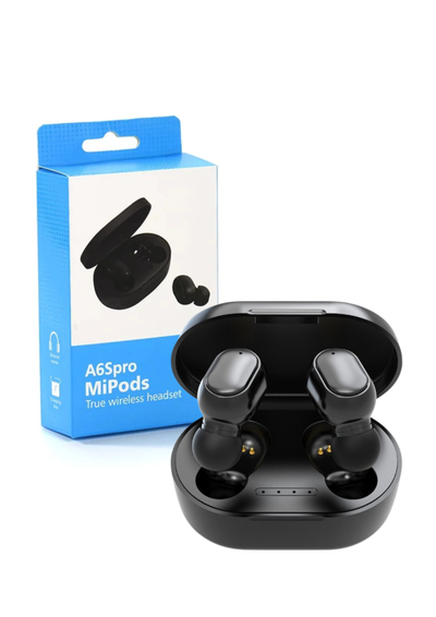 Auriculares In-ear Inalámbricos Bluetooth A6s Negro