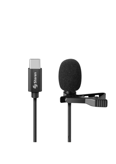 MICRÓFONO CORBATERO 1.5M PARA SMARTPHONE TIPO C ANTI RUIDO