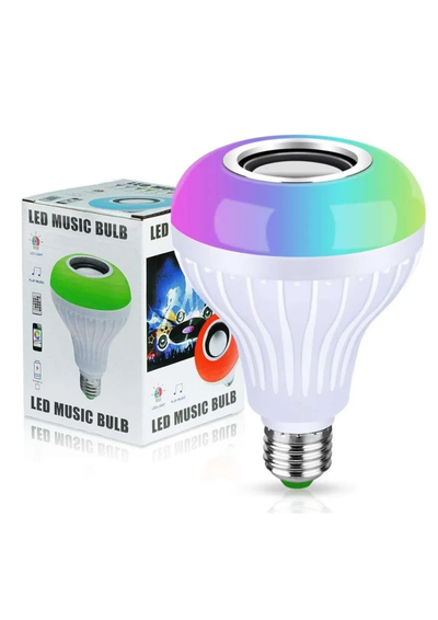 FOCO CON PARLANTE BLUETOOTH Y LUZ LED RGB