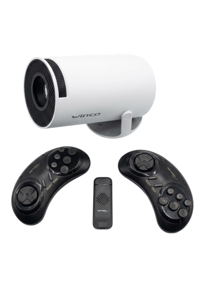 Consola de juegos con proyector hd + 5 mil juegos 16bits