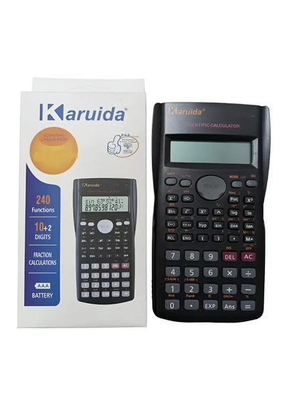 CALCULADORA CIENTIFICA 10 DÍGITOS (negra-blanca-celeste)