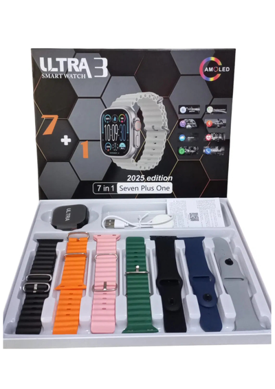 RELOJ SMARTWACHT 7 mallas intercambiables ultra 3