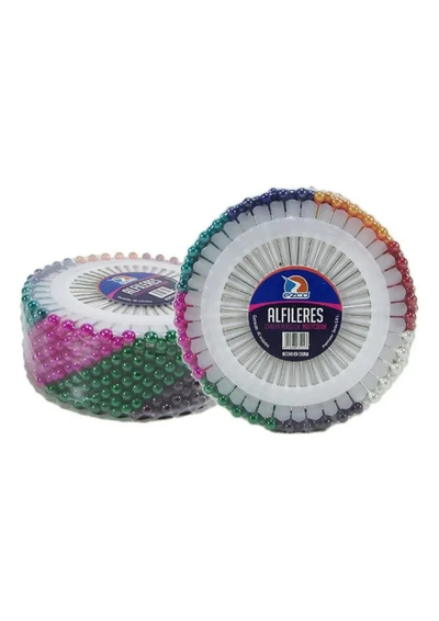 Disco De Alfileres Cabeza Perla Plástico 38mm X40U