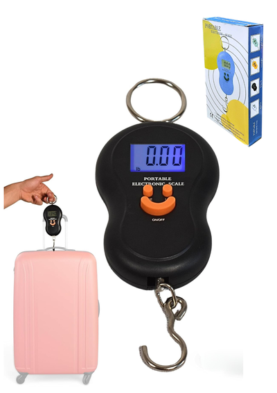 Balanza Digital Portátil P/ Pesca, Valija De Mano 50 Kg