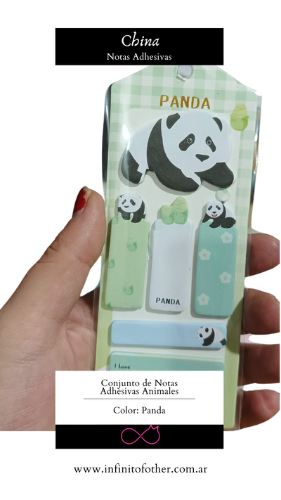 NOTAS ADHESIVAS ANIMALES X 6