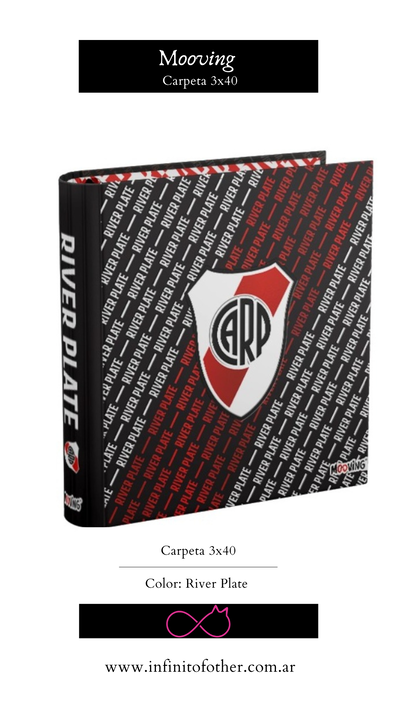 CARPETA MOOVING 3X40 RIVER PLATE