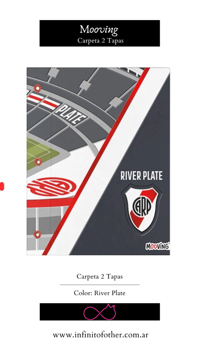 CARPETA 2 TAPAS N3 MOOVING RIVER PLATE