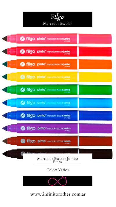 MARCADOR ESCOLAR FILGO JUMBO POR UNIDAD 