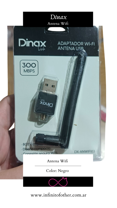 DINAX ADAPTADOR WIFI/ANTENA USB