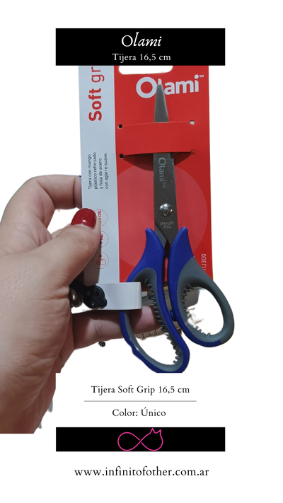 TIJERA OLAMI 16,5CM SOFT GRIP 