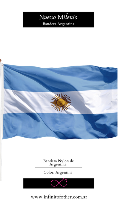 BANDERA ARGENTINA CON SOL