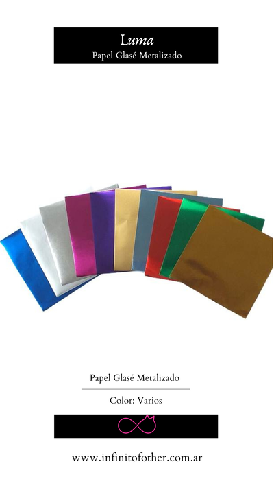 PAPEL GLASE METALIZADO 