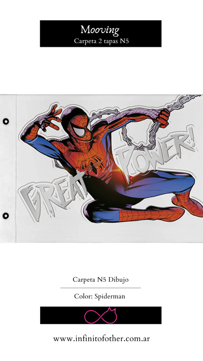 CARPETA N5 DIBUJO MOOVING SPIDERMAN 
