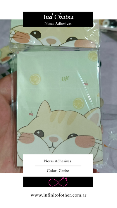 NOTAS ADHESIVAS GATITO