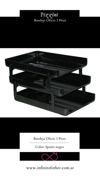 BANDEJA PORTAPAPELES PIZZINI SPAZIO 3 PISOS