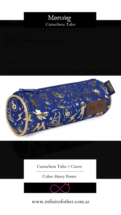 CARTUCHERA TUBO MOOVING HARRY POTTER 