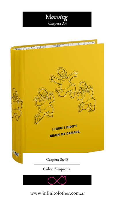 CARPETA A4 MOOVING 2X40 THE SIMPSONS 