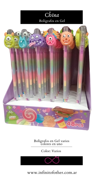 BOLÍGRAFO FANTASY MULTICOLOR 