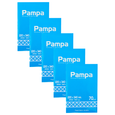 Resma Pampa Legal 22X34 70 grs. Blanco - X 10 Unidades