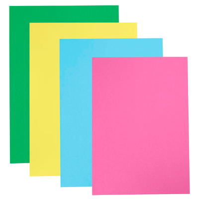 Papel Premium Opalina Mate Mix 4 Colores A4 (21x29,7cm) 180 grs. x 100 Hojas