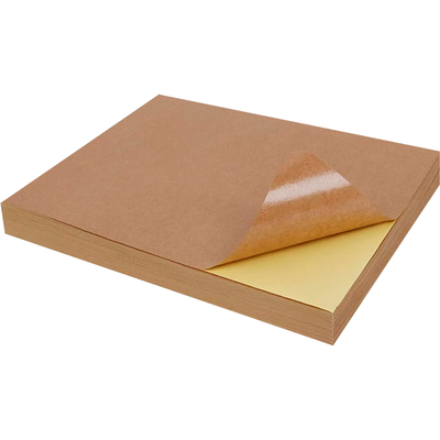 Papel Premium Kraft Autoadhesivo A4 (21x29,7cm) 180 grs. x 20 Hojas