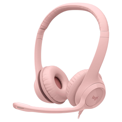 Auricular Logitech H390 Rose Con Cable Y Microfono 981-001280