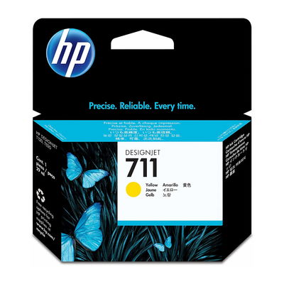 Cartucho Original HP 711 29 ml. Amarillo CZ132A DesignJet T120 T520