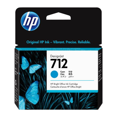 Cartucho Original HP 712 Cian 3ED67A 29 ml. DesignJet T210 T230 T250