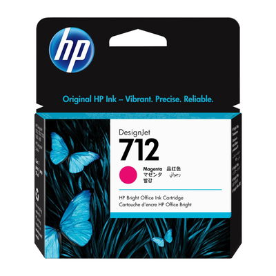 Cartucho Original HP 712 Magenta 3ED68A 29 ml. DesignJet T210 T230 T250