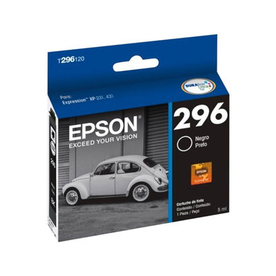 Cartucho Original Epson 296 Negro T296120 Expression XP 231 XP 431