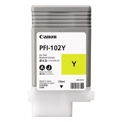 Cartucho Canon PFI-102Y Amarillo – para iPF650 / iPF710