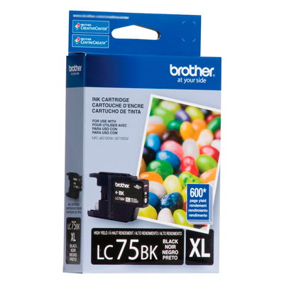 Cartucho Original Brother LC75 Negro LC75BK MFC-J6510DW MFC-J6710DW