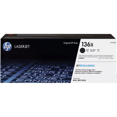 Toner Original HP 136X Negro W1360X LaserJet M211 MFP M236