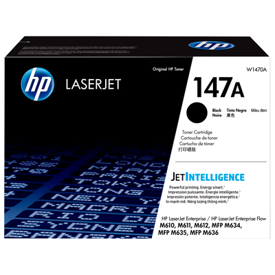 Toner Original HP 147A Negro W1470A LaserJet Enterprise M611 M634