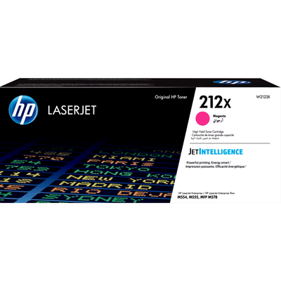 Toner Original HP 212X Magenta W2123X Laserjet Enterprise M554 M555