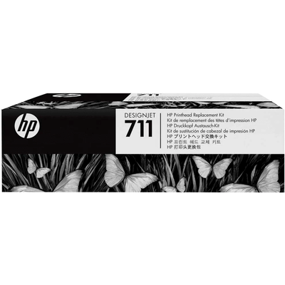 Kit de Reemplazo de Cabezal Original HP 711 C1Q10A DesignJet T120 T125 T130