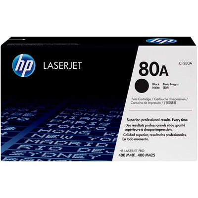 Toner Original HP 80A Negro CF280A Laserjet Pro M400 M425