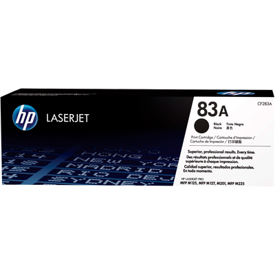 Tóner Original HP 83A Negro CF283A LaserJet Pro MFP M125 M127 M225