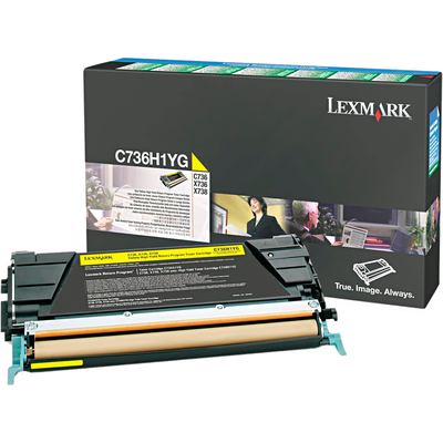 Toner Original Lexmark C736 Amarillo C736H1YG C736 X736 X738