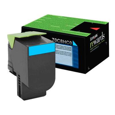 Toner Original Lexmark 708H Cian 70C8HC0 CS310 CS510