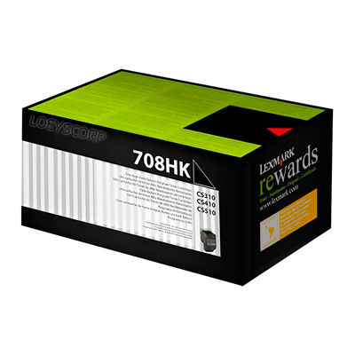 Toner Original Lexmark 708H Negro 70C8HK0 CS310 CS510