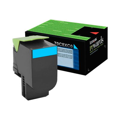 Toner Original Lexmark 708X Cian 70C8XC0 CX510 CS510